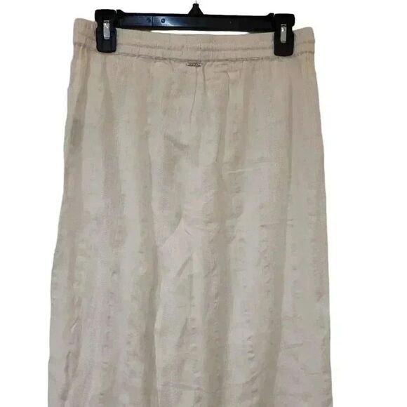 Volcom Women's White Cotton Sun Spent Drawstring Pants - Picture 7 of 12